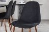 Imagine Dipp Dining Table - 180*90cm - Black Veneer / all black legs +Polar Dining Chair - Walnut Legs - Black Fabric_6