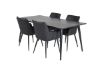 Imagine Masa de dining Dipp - 180*90cm - Furnir negru / picioare complet negre + Comfort - Scaun de dining - Stejar / Negru _4