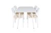 Imagine Masa de dining Polar 120 cm - Alb + Scaun de dining Polly - Alb / Natură _4