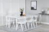 Imagine Polar Dining table 180 cm - White top / White Legs+Bobby Windsor Dining Chair - White_6