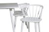 Imagine Polar Dining table 180 cm - White top / White Legs+Bobby Windsor Dining Chair - White_6