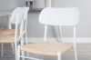 Imagine Masa de dining Polar de 180 cm - Blat alb / Picioare albe + Scaun de dining Polly - Alb / Natural _6