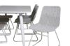 Imagine Masa de dining Polar 180 cm - Blat alb / Picioare albe + Scaun de dining Cirebon - Spălat alb_6