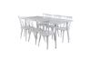 Imagine Masa de dining Polar de 180 cm - blat alb / picioare albe + Scaun Windsor Mariette - alb_6