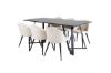 Imagine Marina Dining Table - Black top / Black Legs +Velvet Dining Chair - Beige / Black_6