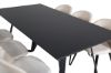 Imagine Marina Dining Table - Black top / Black Legs +Velvet Dining Chair - Beige / Black_6