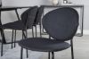 Imagine Va rog să traduceți complet Marina Dining Table - Black top / Black Legs +Vault Dining Chair - Black Legs - Black Fabric_6