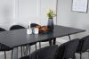 Imagine Va rog să traduceți complet Marina Dining Table - Black top / Black Legs +Vault Dining Chair - Black Legs - Black Fabric_6