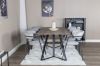 Imagine Marina Dining Table - 180*90*H75 - Grey / Black+Arrow armchair - Black Legs - Grey Velvet_6