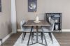 Imagine Marina Dining Table - 180*90*H75 - Grey / Black+Polar Diamond Dining Chair - Black Legs - Grey Velvet_6