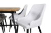 Imagine Inca Dining Table - 160/200*85*H75 - Oak / Black+Plaza Dining chair - Black legs - Light Grey Fabric_4