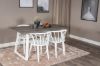 Imagine Inca Extentiontable - grey "oak" / white Legs+Bobby Windsor Dining Chair - White_4