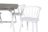 Imagine Inca Extentiontable - grey "oak" / white Legs+Bobby Windsor Dining Chair - White_4