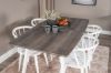 Imagine Inca Extentiontable - grey "oak" / white Legs+Bobby Windsor Dining Chair - White_4