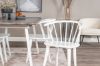 Imagine Inca Extentiontable - grey "oak" / white Legs+Bobby Windsor Dining Chair - White_4