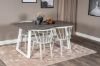 Imagine Inca Extentiontable - grey "oak" / white Legs+Bobby Windsor Dining Chair - Grey_4