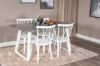 Imagine Inca Extentiontable - grey "oak" / white Legs+Mariette Windsor Chair - White_4