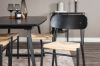 Imagine Inca Extentiontable - Blat negru / Picioare negre + Scaun de dining Polly - Negru / Natură _4