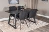 Imagine Inca Extentiontable - Black top / black Legs+Gemma Dining Chair - Black Legs - Black Fabric_4