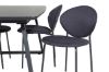 Imagine Inca Extentiontable - Black top / black Legs+Vault Dining Chair - Black Legs - Black Fabric_4