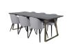 Imagine Vă rugăm să traduceți complet Estelle Dining Table 200*90*H76 - Grey / Brass+Velvet Dining Chiar - Black legs - Light GreyFabric_6