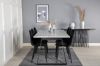 Imagine Vă rugăm să traduceți complet "Estelle Dining Table 200*90*H76 - White / Black+Polar Diamond Dining Chair - Black Legs - Black Velvet_6" din EN în RO, unde caracterul '||' reprezintă separatorul între valori.

Masa de dining Estelle 200*90*H76 - Alb / Negru