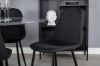 Imagine Masa rotunda de dining Estelle ø106 H75 - Negru / Scaun de dining Polar - Picioare negre - Material negru_4