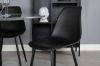 Imagine Estelle Round Dining Table ø106 H75 - Black / Black+Polar Plastic Dining Chair - Black Legs / Black Plastic_4