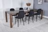 Imagine Slider Extention Table - Smoked Oak - 170+40+40cm +Polar Diamond Dining Chair -