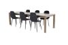 Imagine Slider Extention Table - Smoked Oak - 170+40+40cm +Polar Diamond Dining Chair -