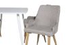 Imagine Polar Dining table 120 cm - White White +Plaza - Dining Chair - Oak/Light Grey _4