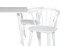 Imagine Masa de dining Polar 120 cm - Alb Alb + Scaun de dining Bobby Windsor - Alb