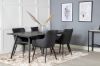 Imagine Masa extensibila Sleek negru periat - 190*95 + Comfort - Scaun de dining - Stejar/Negru _4