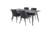 Imagine Masa extensibila Sleek negru periat - 190*95 + Comfort - Scaun de dining - Stejar/Negru _4