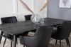 Imagine Masa extensibila Sleek negru periat - 190*95 + Comfort - Scaun de dining - Stejar/Negru _4