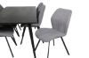 Imagine Masa de dining Dipp - 180*90cm - Furnir negru / picioare complet negre