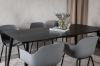 Imagine Masa de Dining Dipp - 180*90cm - Furnir Negru / picioare complet negre + Plastic Comfort