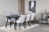 Imagine Vă rog să traduceți complet Dipp Dining Table - 180*90cm - Black Veneer / all black legs +Plaza Dining cha