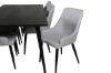 Imagine Vă rog să traduceți complet Dipp Dining Table - 180*90cm - Black Veneer / all black legs +Plaza Dining cha