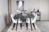 Imagine Vă rog să traduceți complet Dipp Dining Table - 180*90cm - Black Veneer / all black legs +Plaza Dining cha