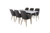 Imagine Polar Dining table 180 cm - White top / White Legs +Comfort - Dining Chair - Oak/Dark Grey _6