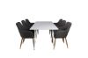 Imagine Polar Dining table 180 cm - White top / White Legs +Comfort - Dining Chair - Oak/Dark Grey _6