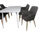 Imagine Polar Dining table 180 cm - White top / White Legs +Comfort - Dining Chair - Oak/Dark Grey _6