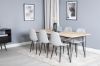 Imagine Bali Dining Table 200*90*H75 - Nature / Black+Polar Diamond Dining Chair - Blac