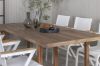 Imagine Vă rugăm să traduceți complet: Masă de dining Erica acacia wire brushed 214*100+ Scaun Mexico - Alb/Teak_6