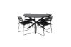 Imagine Masa de dining Alma - Alu Negru - ø120cm + Scaun de dining Lina - Negru_4