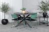 Imagine Masa de Dining Alma - Alu negru - ø120cm+Scaun de Dining Lina - Verde_4