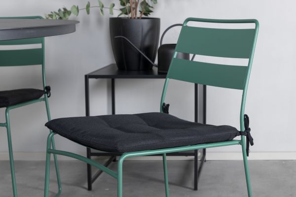 Imagine Masa de Dining Alma - Alu negru - ø120cm+Scaun de Dining Lina - Verde_4