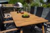 Imagine Masa de dining Julian - Acasia - 210*100cm + Scaun Panama Light 5-pozitii Negru / Negru si teak_6