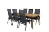 Imagine Masa de dining Julian - Acasia - 210*100cm+Scaun recliner Copacabana - Negru/Negru_6